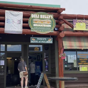 the front entrance of deli belly&apos;s deli kitchen