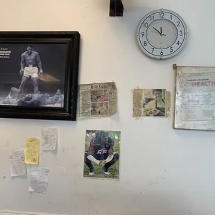 a picture of a man on the wall