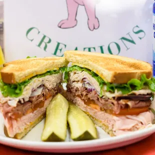 a sandwich and chips on a plate