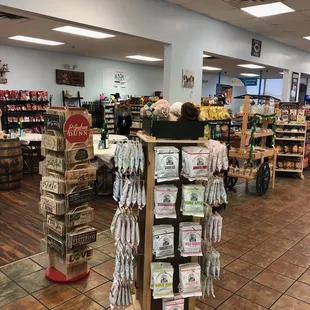the inside of a deli store
