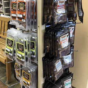 We now have an assortment of beef jerky. Sweet to spicy, a flavor for everyone.