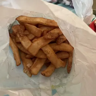 Small "full" fries. Not worth it