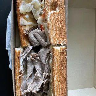 a cut in half sandwich