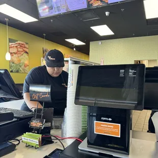 Nice and friendly cashier.