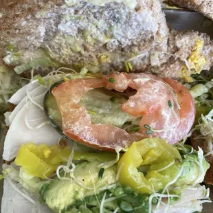 I had to take the lettuce out due to it looking old and not fresh