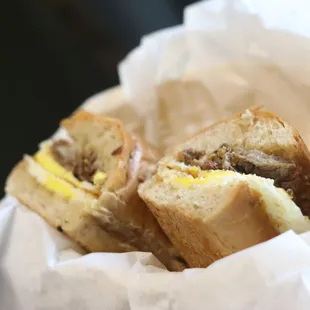 Steak Egg Cheese served Monday- Fridays 7:30-10:30a