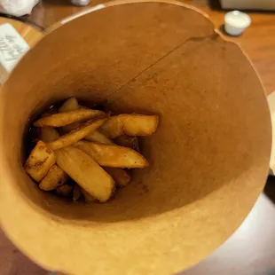 This is what you get for $3 order of fries.....SMH