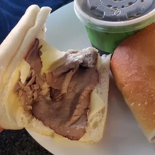 Absolutely ridiculous for a medium French dip. Who does this???