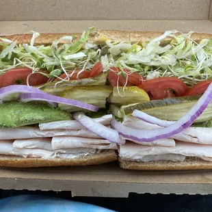 Turkey sprouts and Swiss with cream cheese! The best!