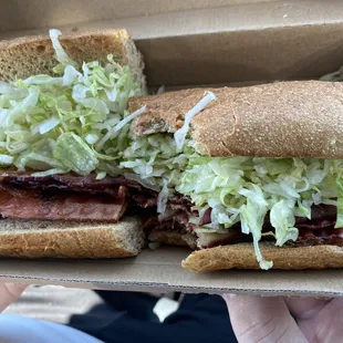 BLT no T and extra bacon.