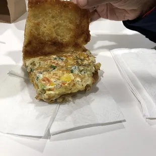 Deli Deluxe- desi style bread omelette