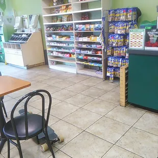 Chips,  snacks and candy