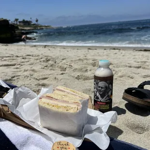 Sandwich on the beach!