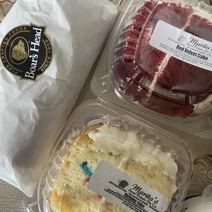 Red velvet &amp; birthday cake