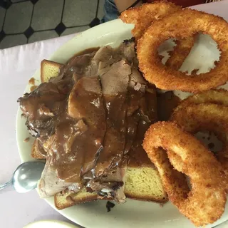 Brisket-Brisket-Brisket Hot Sandwich