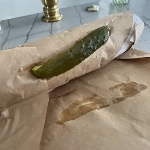 Whole &quot;Tutti Hoagie&quot; with pickle. Excellent.