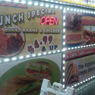 Cuban sandwiches. Lunch specials. Pernil. Chorizo. And more! Tamale type things. Burritos