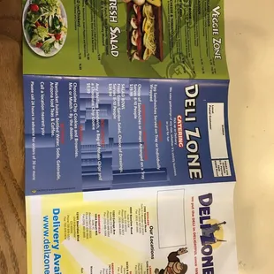 Veggie and catering menu