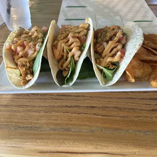Spicy chicken tacos