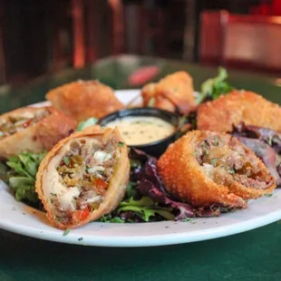 Cheesesteak Egg Rolls, $2.00 off on Tuesday's.