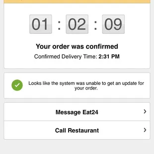 Food is still not here