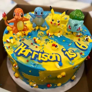 Another great cake for Harrison&apos;s Pokemon themed party