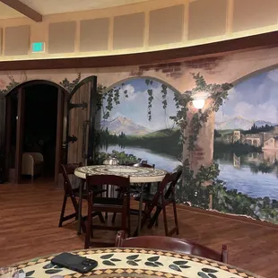 a dining room