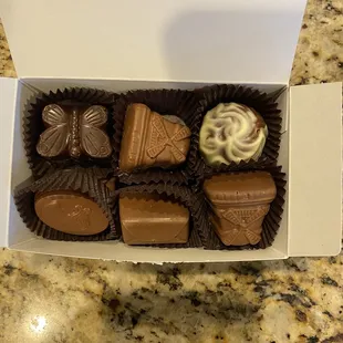 assorted chocolates!