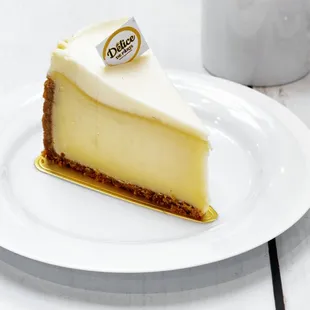 a piece of cheesecake on a plate