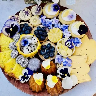 Lavender Meringues in Feast and Floral's dessert board