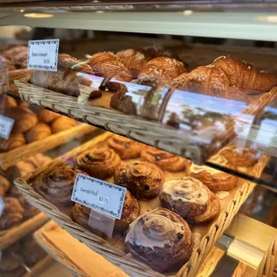 a variety of baked goods