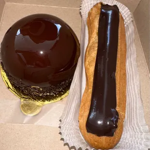 Eclair &amp; Chocolate Mousse