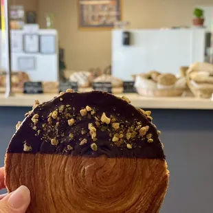 Nutella rolled croissant