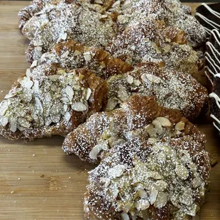 Almond Croissants here are excellent and sell out quickly.