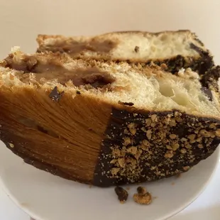 Hazelnut rolled croissant