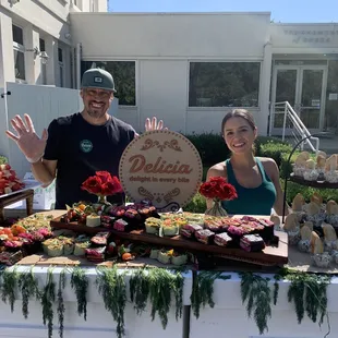 Delicia catering for lululemon Run with the Roses 5k kick off celebration at the Tournament of Roses House in Pasadena, CA