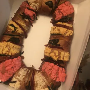 a donut shaped like a letter o