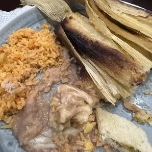 Burned tamales