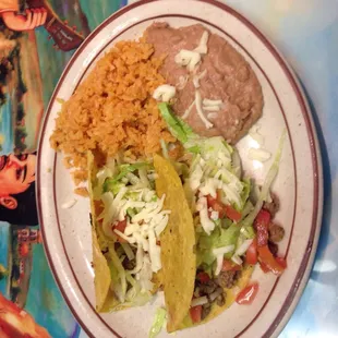 Ground beef tacos. Listed as a small plate.
