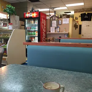 Dining area small but clean