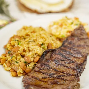 steak and rice