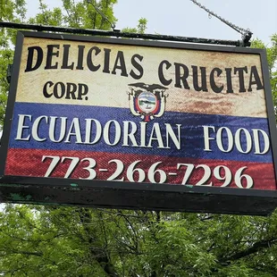 Sign from the street