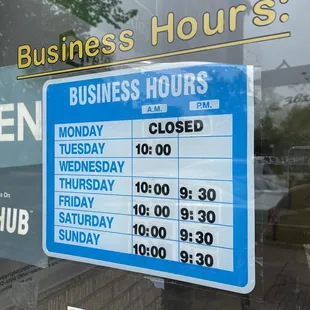 Business hours