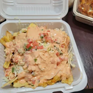 Pollo con tajadas