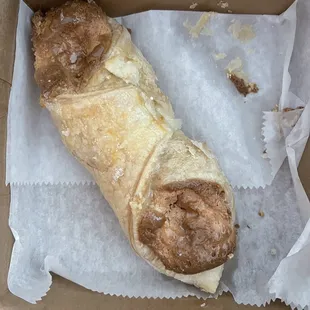 Overdone stale quesito..should of never been sold to a paying customer.