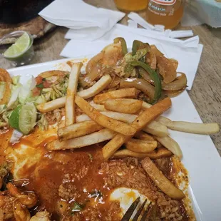 Se supone que deben ser camarones a la diabla