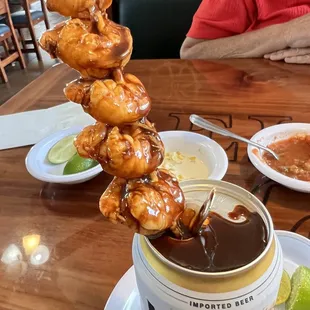 Modelo especial with shrimp skewer