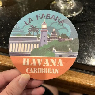 Coaster at the bar