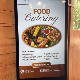 Catering infographic