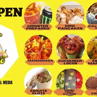 a variety of delicis